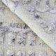 Handknotted grey and off-white wool carpet with geometric pattern – luxury modern rug