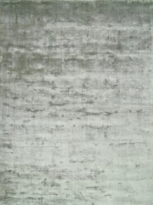 Handloom grey carpet with silver tonal variations and textured finish by Den Decor India